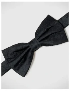 Politix Goodwin Floral Bow Tie in Black