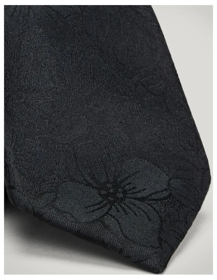 Politix Goodwin Floral Tie in Black