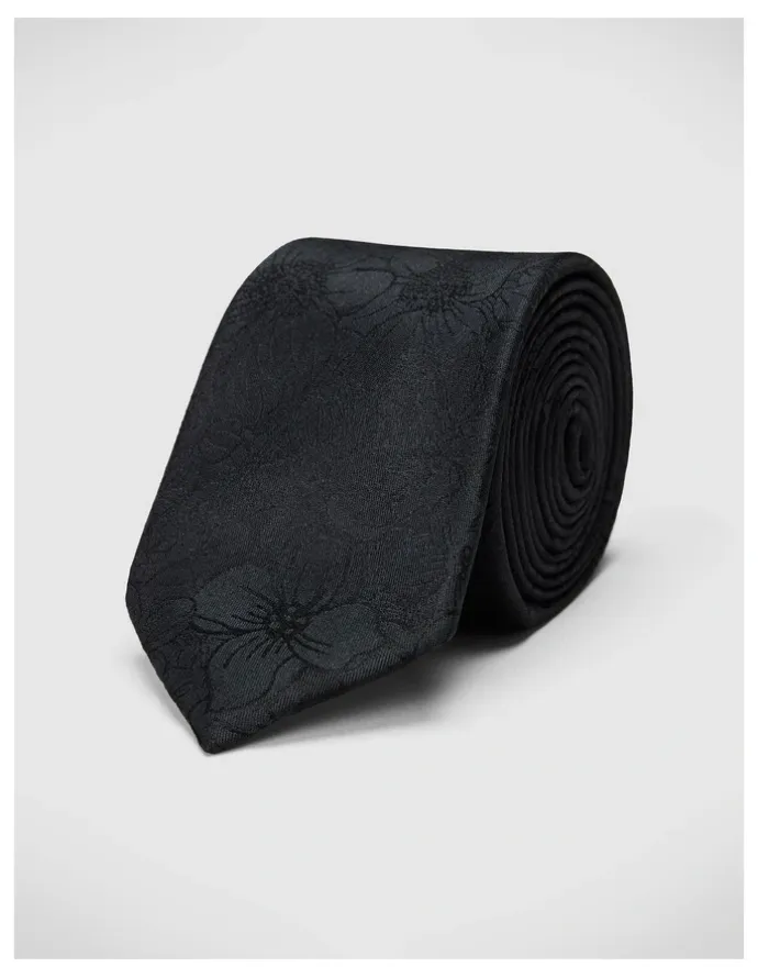 Politix Goodwin Floral Tie in Black