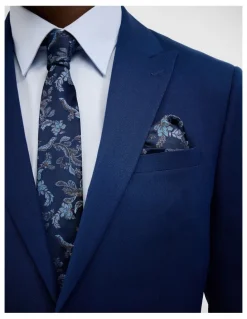 Politix Henson Textured Tailored Jacket in Royal
