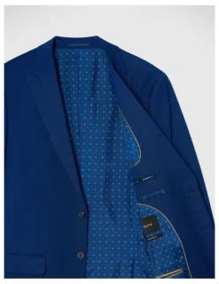 Politix Henson Textured Tailored Jacket in Royal