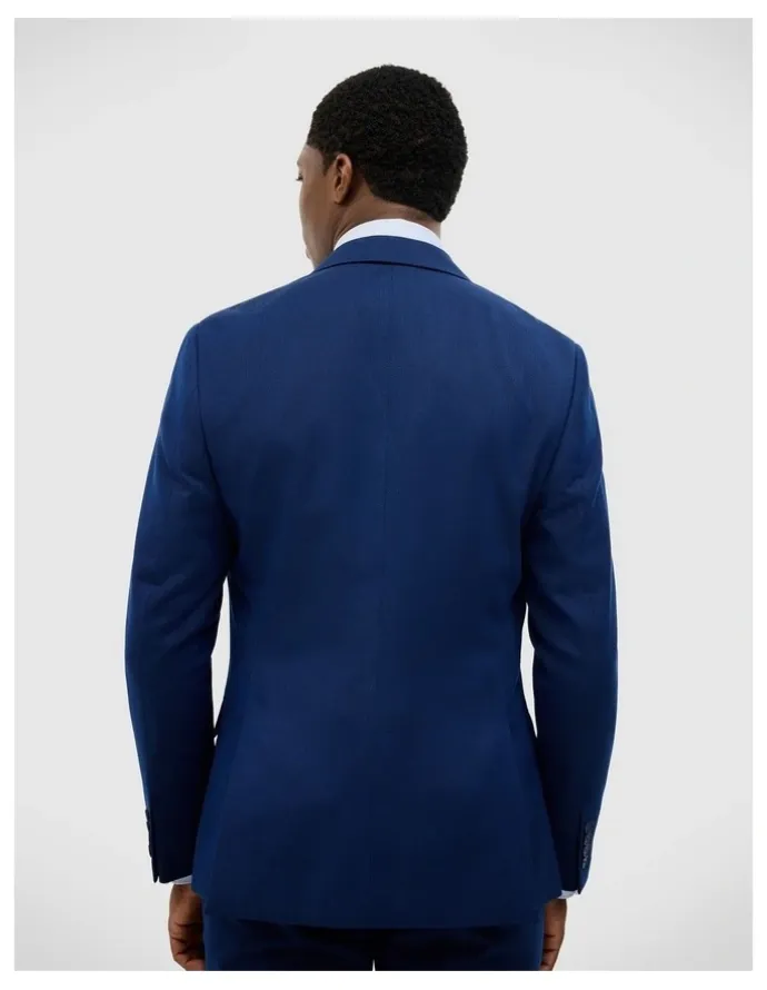 Politix Henson Textured Tailored Jacket in Royal