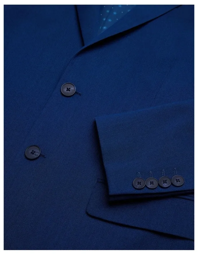 Politix Henson Textured Tailored Jacket in Royal