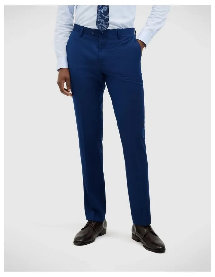 Politix Henson Textured Tailored Pant in Royal