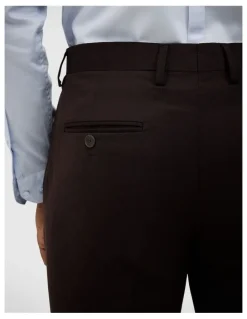 Politix Henson Textured Tailored Pant in Chocolate