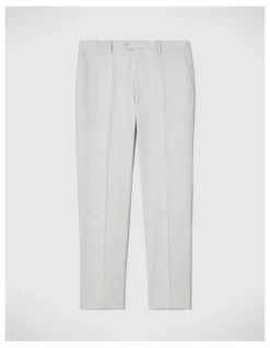 Politix Keaton Check Tailored Pant in Light Grey