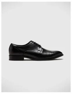 Politix Lace Up Derby Shoes in Black
