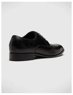 Politix Lace Up Derby Shoes in Black
