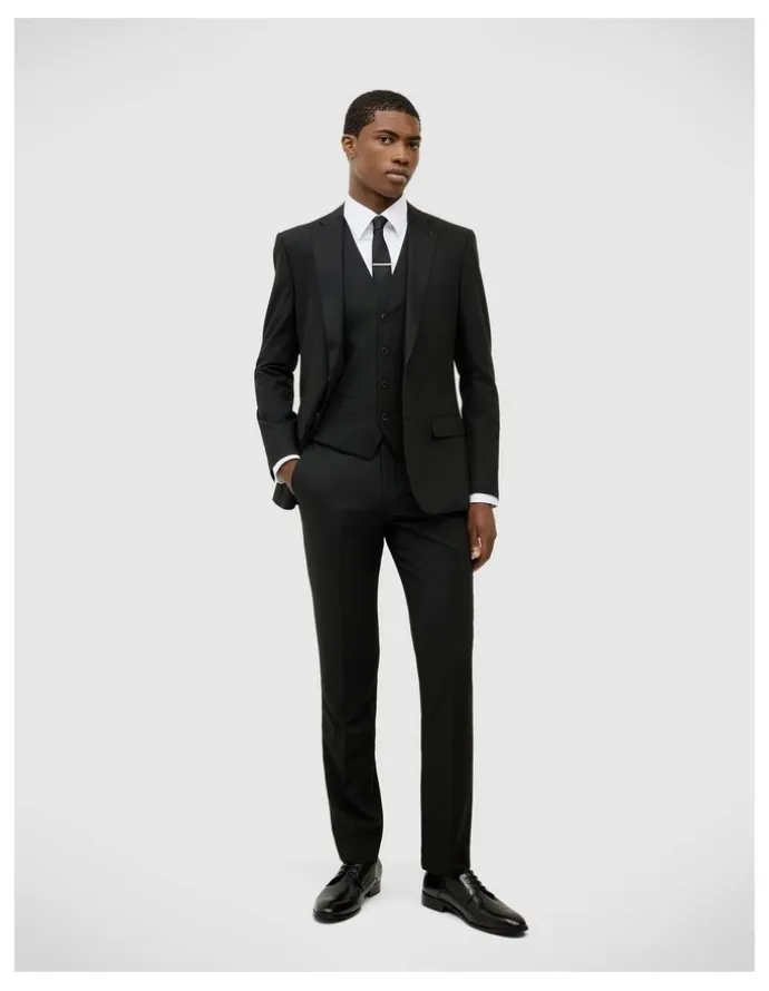 Politix Marco Tailored Jacket in Black