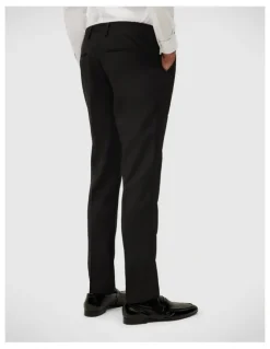 Politix Riley Black Tie Chintz Tuxedo Pant in Black Chintz