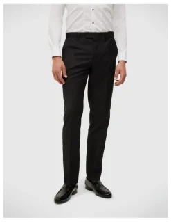 Politix Riley Black Tie Chintz Tuxedo Pant in Black Chintz