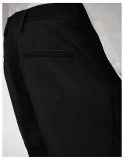 Politix Riley Black Tie Chintz Tuxedo Pant in Black Chintz