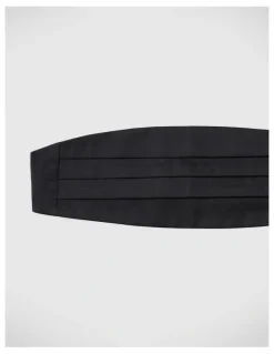 Politix Satin Cummerbund in Black