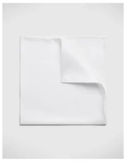 Politix Silk Pocket Square in White
