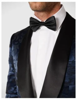 Politix Silk Satin Bow Tie in Black