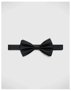 Politix Silk Satin Bow Tie in Black