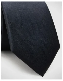 Politix Silk Satin Tie in Black
