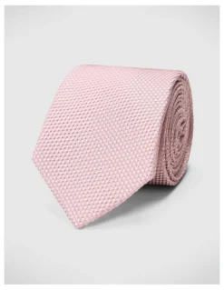 Politix Silk Textured Two-tone Tie in Pink