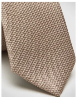 Politix Silk Textured Two-Tone Tie in Latte