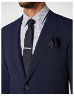 Politix Silk Textured Two-Tone Tie in Navy
