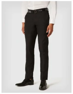Politix Slim Fit Tuxedo Pant in Black Chintz