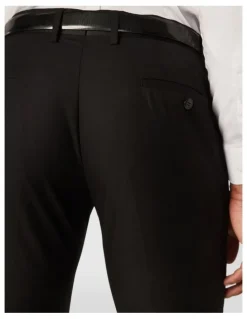 Politix Slim Fit Tuxedo Pant in Black Chintz