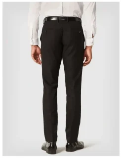 Politix Slim Fit Tuxedo Pant in Black Chintz