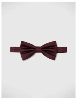 Politix Vance Floral Bow Tie in Burgundy