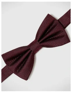 Politix Vance Floral Bow Tie in Burgundy