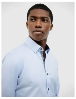 Politix Clint Textured Shirt in Sky