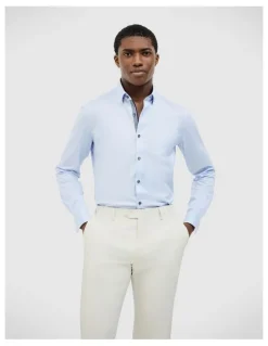 Politix Clint Textured Shirt in Sky