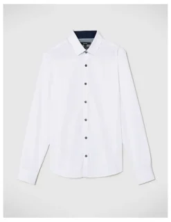 Politix Clint Textured Shirt in White