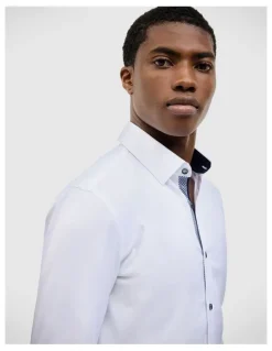 Politix Clint Textured Shirt in White