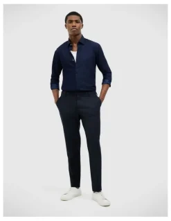 Politix Daniel Chambray Shirt in Ink