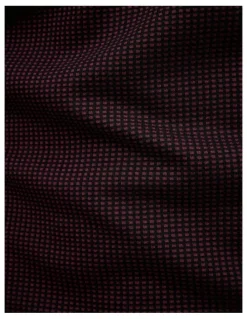 Politix Murray Zip-up Polo in Burgundy
