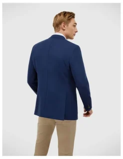 Politix Slim Stretch Blazer in Navy