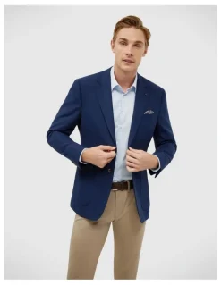 Politix Slim Stretch Blazer in Navy