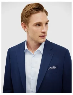 Politix Slim Stretch Blazer in Navy