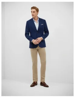 Politix Slim Stretch Blazer in Navy