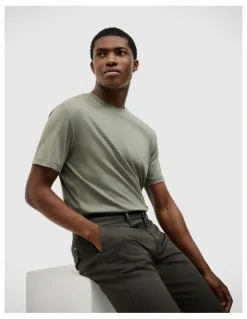 Politix Wills Performance Tee in Light Khaki