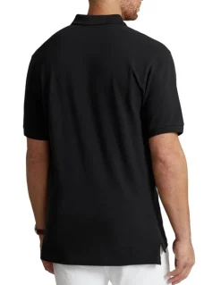 Polo Ralph Lauren Big & Tall he Iconic Mesh Polo Shirt in Black