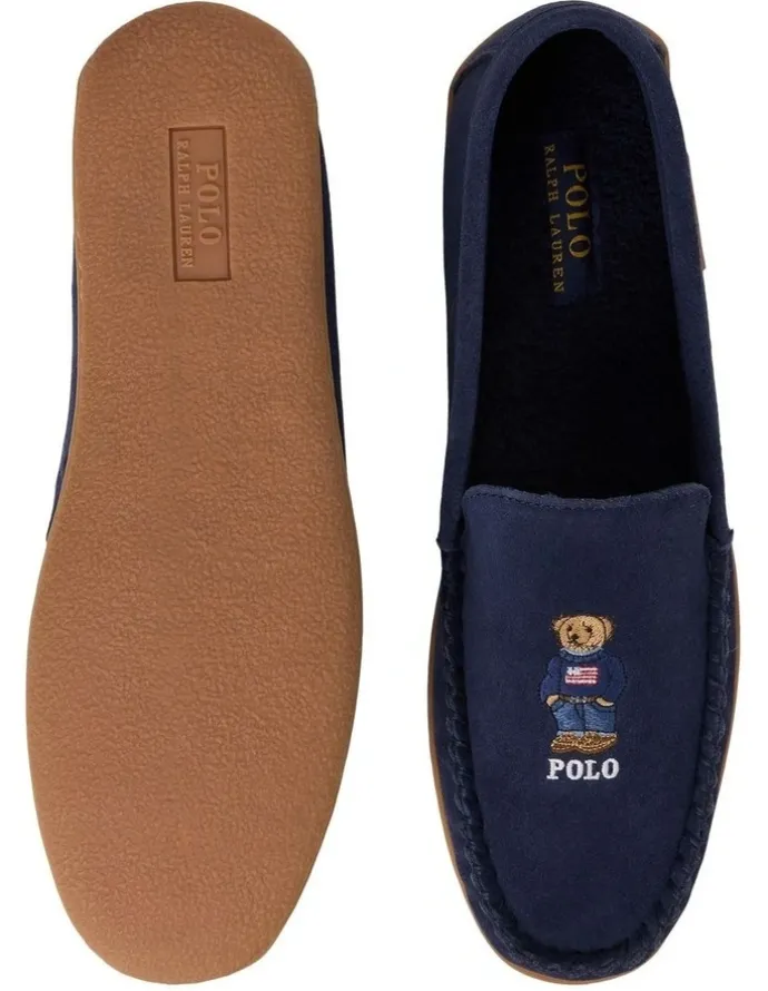 Polo Ralph Lauren Brenan Polo Bear Suede Slipper