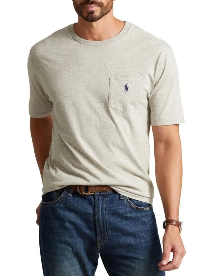 Polo Ralph Lauren Classic Fit Pocket T-shirt in Grey