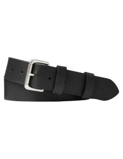 Polo Ralph Lauren Leather Roller-Buckle Belt in Black