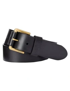 Polo Ralph Lauren Leather Dress Belt in Black