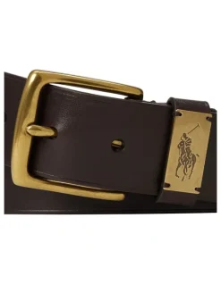 Polo Ralph Lauren Pony-Plaque Leather Belt