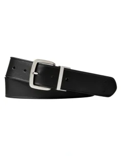 Polo Ralph Lauren Reversible Leather Belt in Black