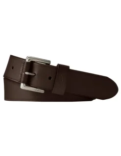 Polo Ralph Lauren Signature Pony Brown Leather Belt