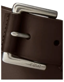 Polo Ralph Lauren Signature Pony Brown Leather Belt