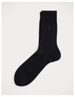 Polo Ralph Lauren Textured Cotton-Blend Dress Socks